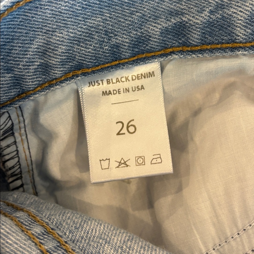Just Black Denim Jeans Size 26 - Picture 4 of 7